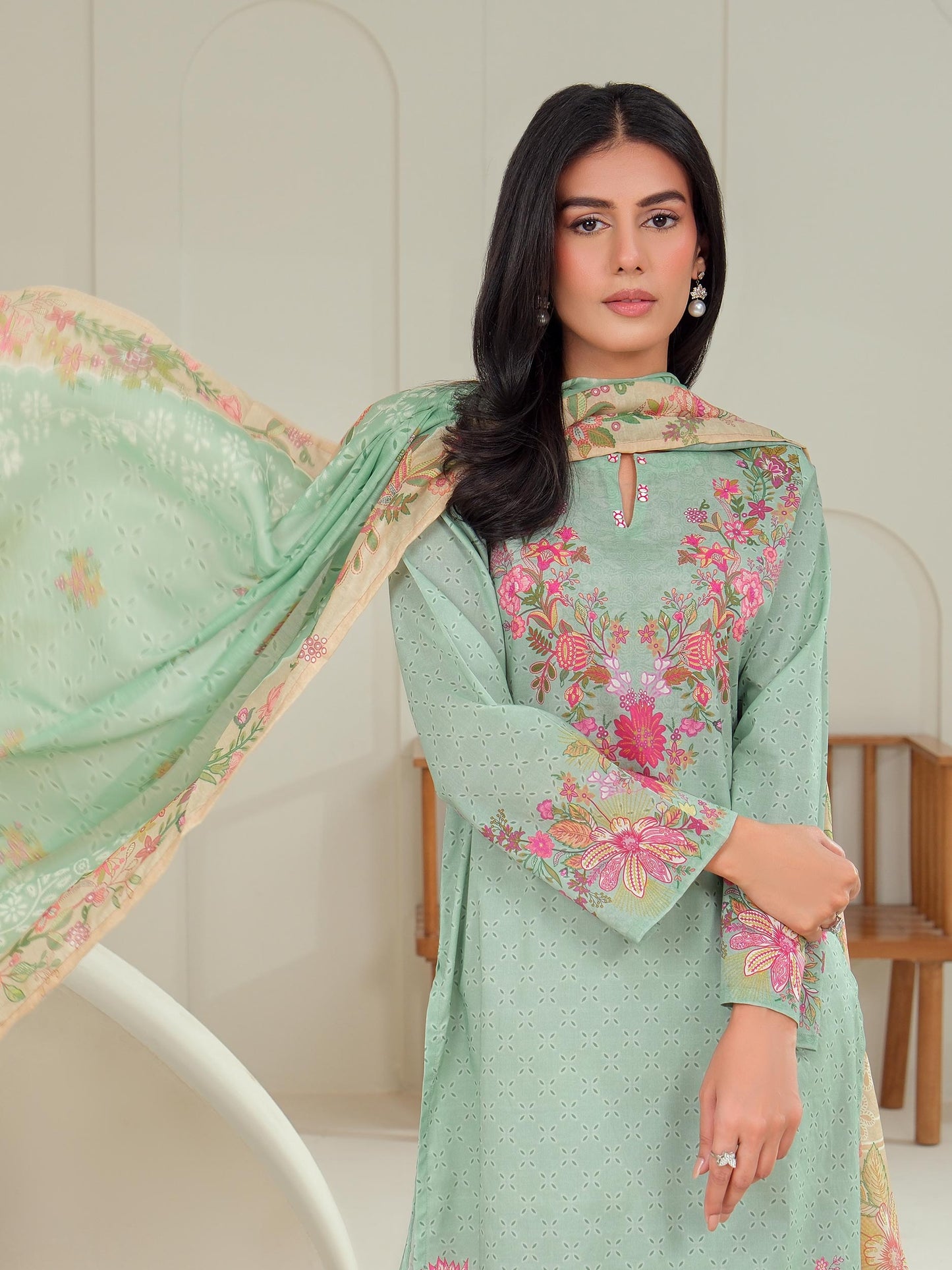 2 Piece Lawn Suit-Printed (Unstitched)