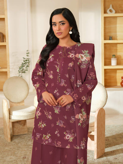 3 Piece Khaddar Suit-Printed (Unstitched)