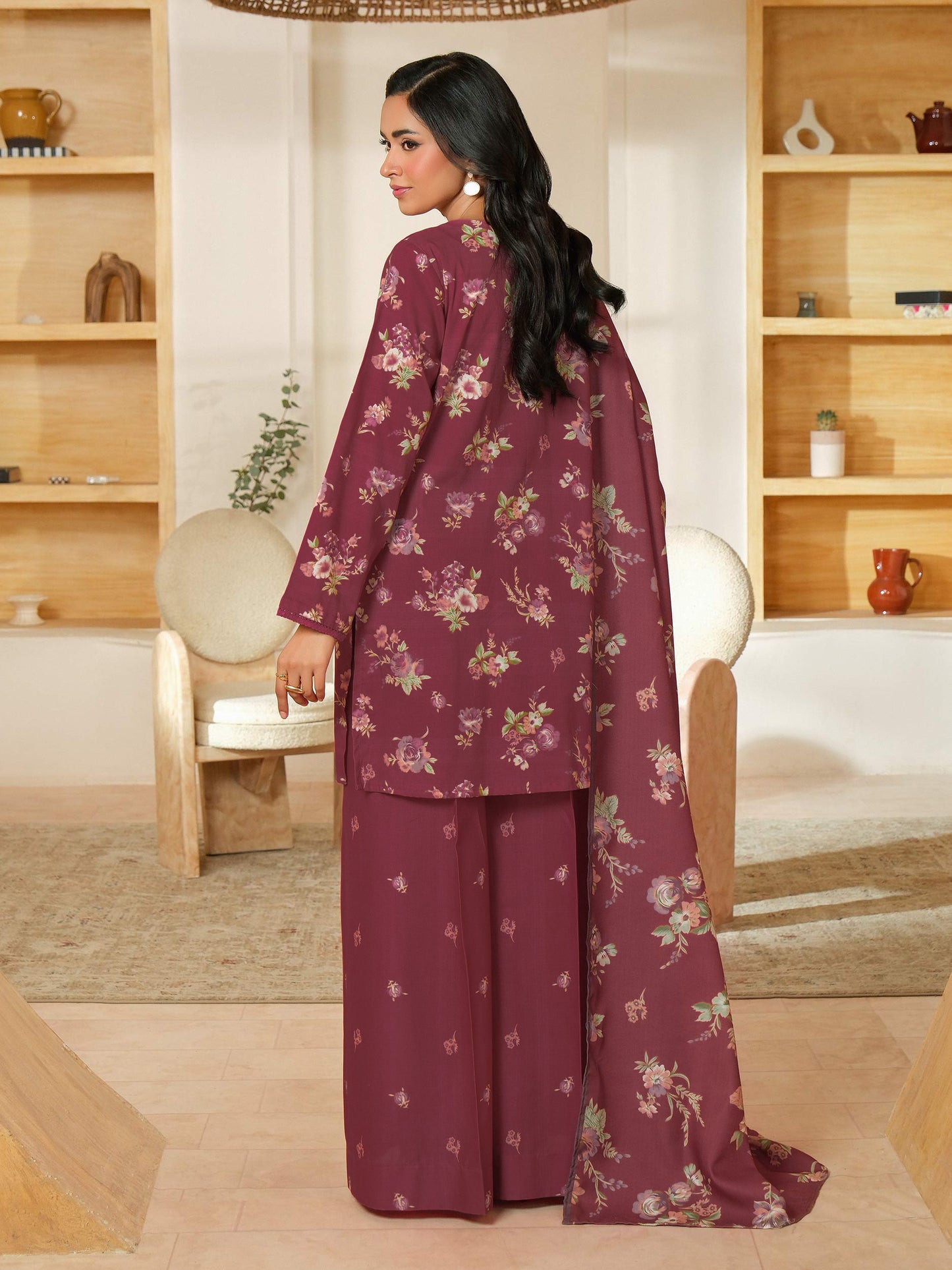 3 Piece Khaddar Suit-Printed (Unstitched)