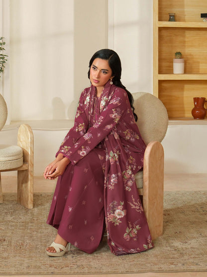 3 Piece Khaddar Suit-Printed (Unstitched)