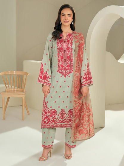 3 Piece Lawn Suit-Printed (Unstitched)