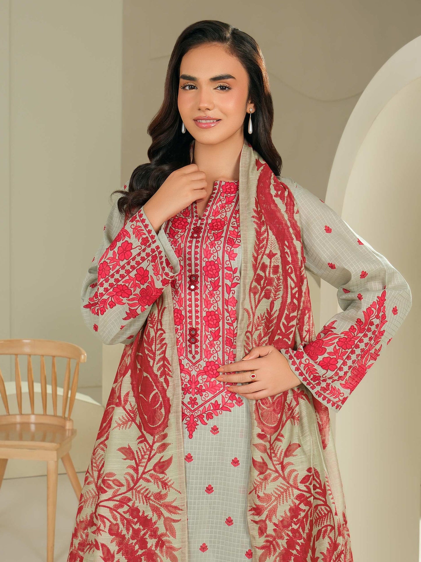 3 Piece Lawn Suit-Printed (Unstitched)