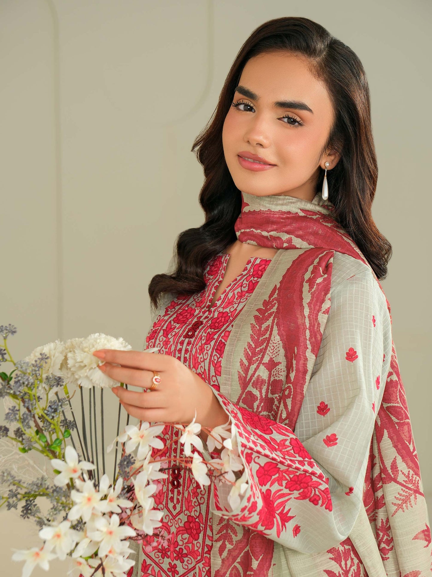 3 Piece Lawn Suit-Printed (Unstitched)