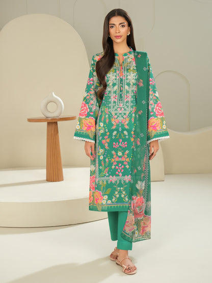 3 Piece Lawn Suit-Printed (Unstitched)