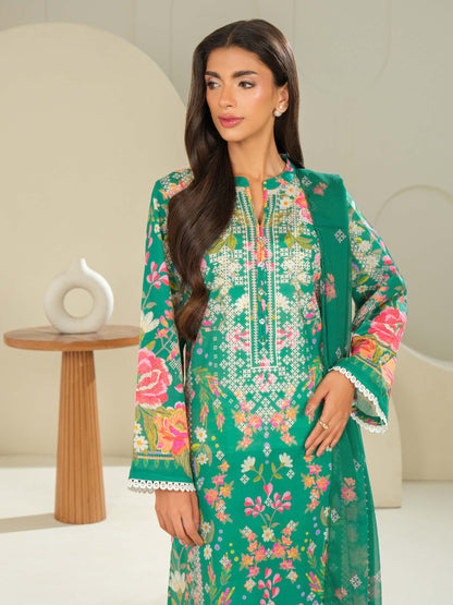 3 Piece Lawn Suit-Printed (Unstitched)