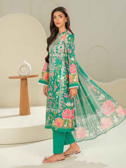 3 Piece Lawn Suit-Printed (Unstitched)