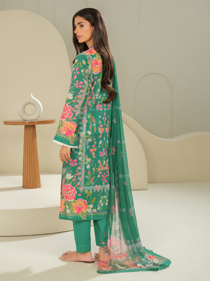 3 Piece Lawn Suit-Printed (Unstitched)