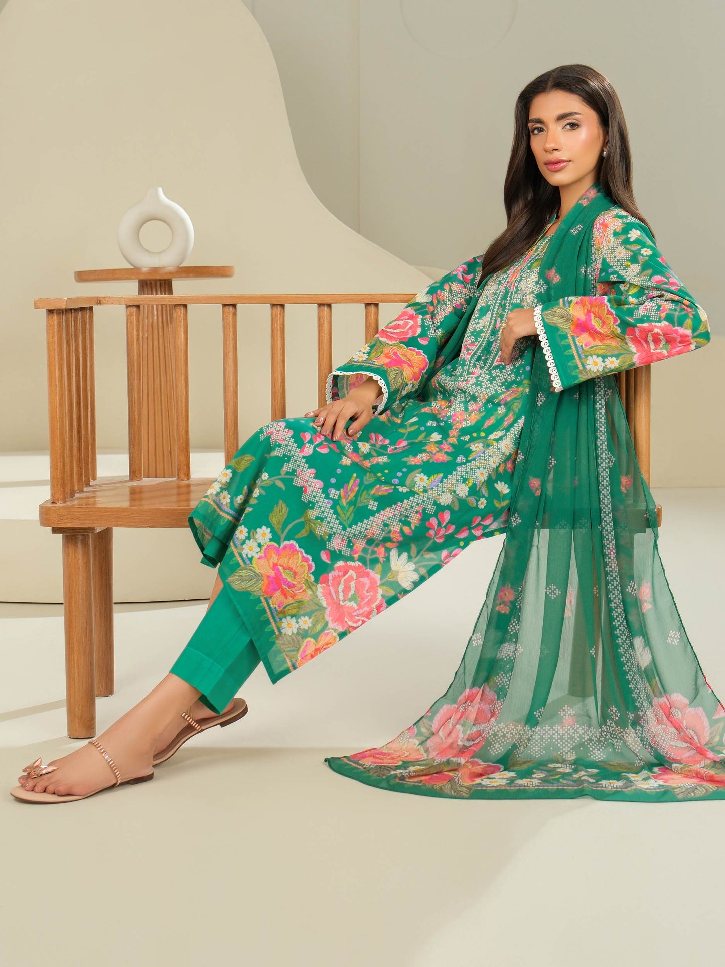 3 Piece Lawn Suit-Printed (Unstitched)