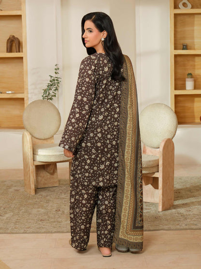3 Piece Khaddar Suit-Printed (Unstitched)