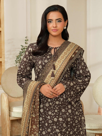 3 Piece Khaddar Suit-Printed (Unstitched)