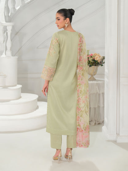 3 Piece Net Suit-Embroidered (Unstitched)