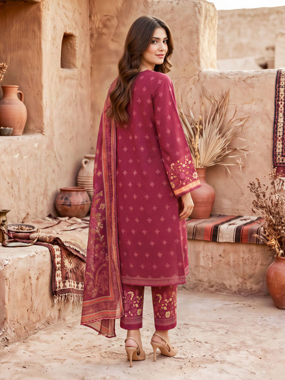 3 Piece Khaddar Suit-Printed (Unstitched)