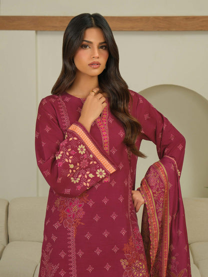 3 Piece Khaddar Suit-Printed (Unstitched)