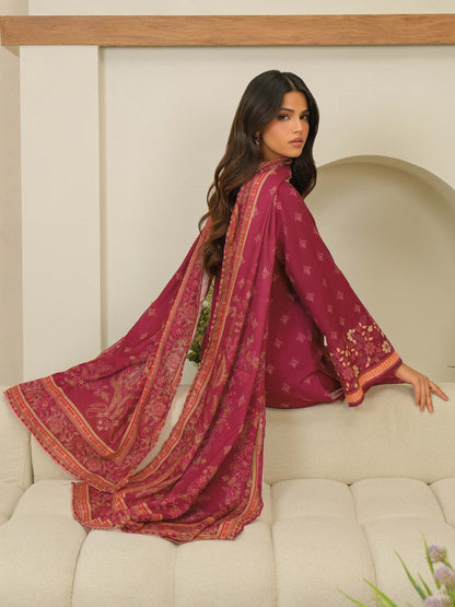 3 Piece Khaddar Suit-Printed (Unstitched)