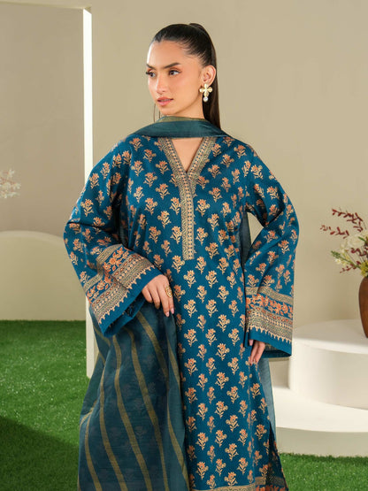 3 Piece Lawn Suit-Paste Print (Unstitched)