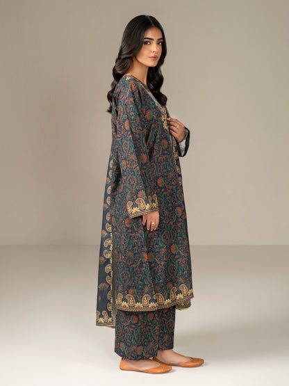 3 Piece Khaddar Suit-Printed (Unstitched)