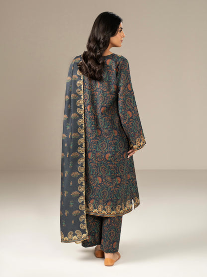 3 Piece Khaddar Suit-Printed (Unstitched)