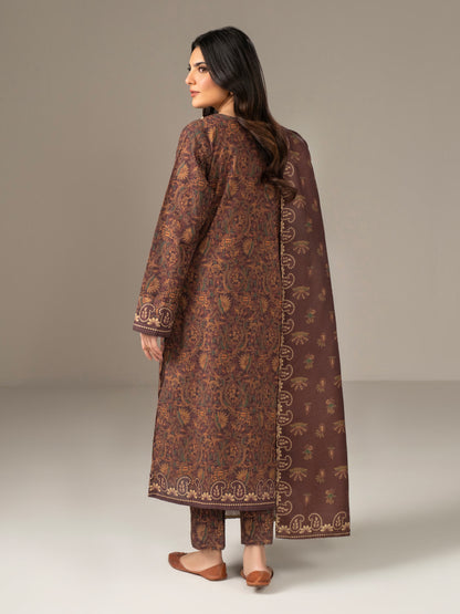 3 Piece Khaddar Suit-Printed (Unstitched)