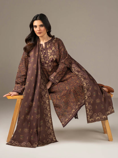 3 Piece Khaddar Suit-Printed (Unstitched)