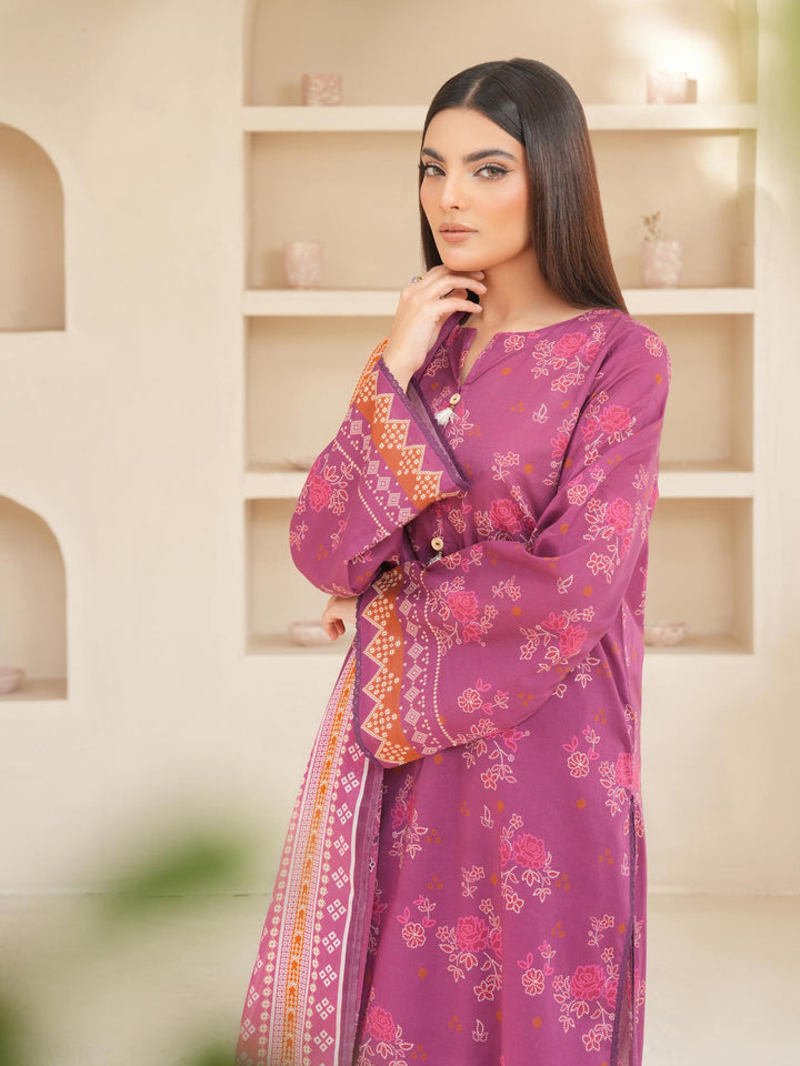 03-Piece Lawn Suit With Embroidery - Ready To Wear main image 1