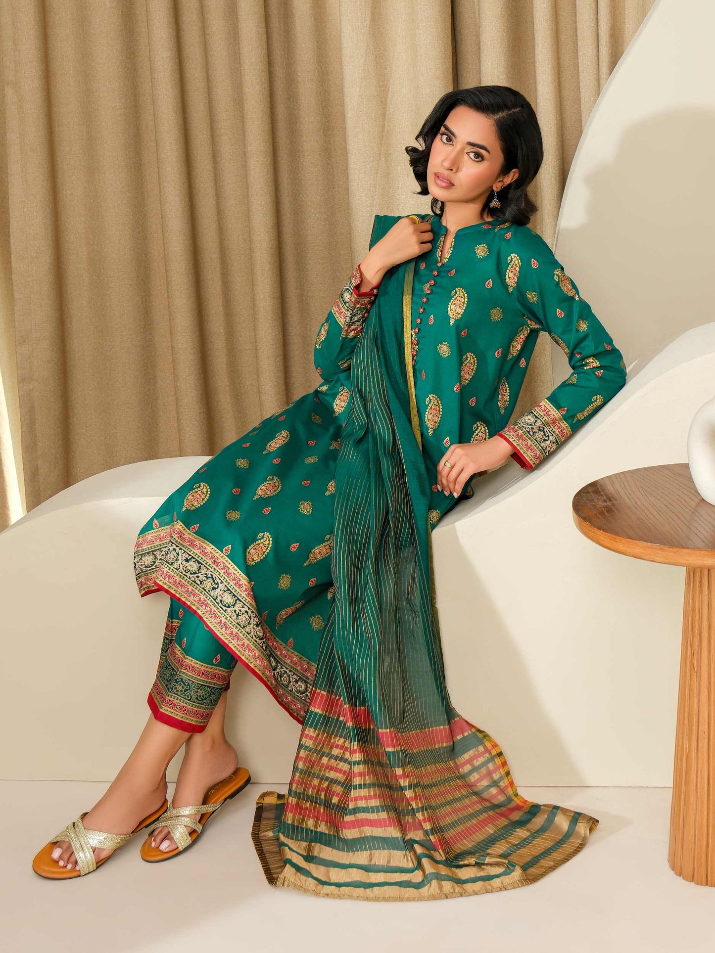 3 Piece Lawn Suit-Paste Print (Unstitched)