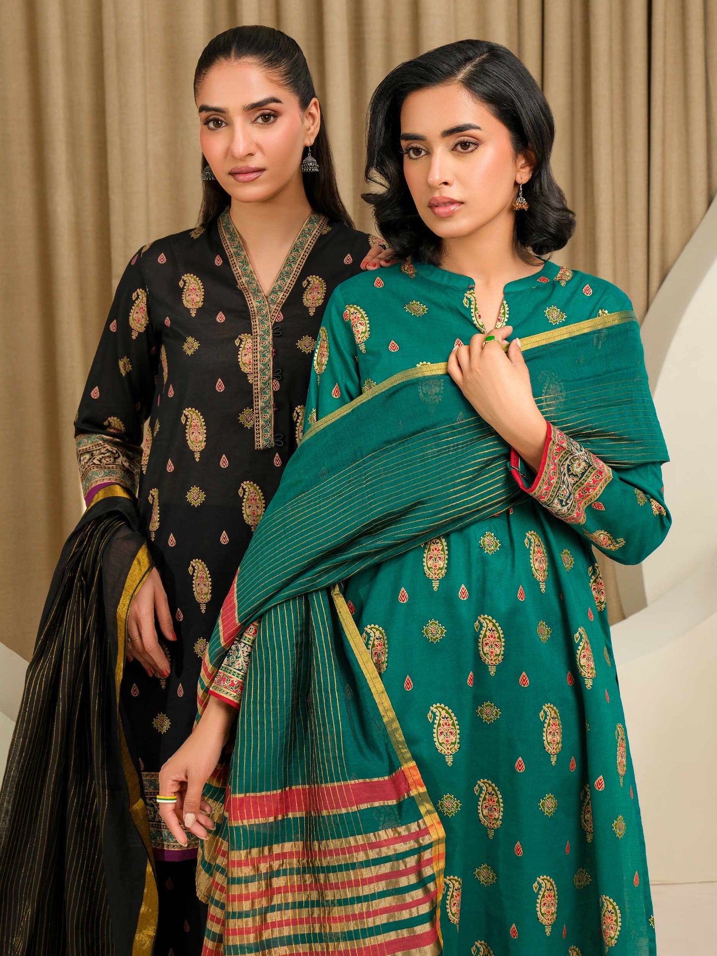 3 Piece Lawn Suit-Paste Print (Unstitched)