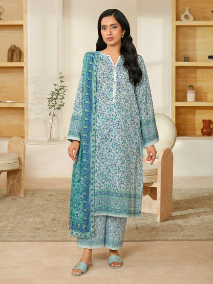 3 Piece Khaddar Suit-Printed (Unstitched)