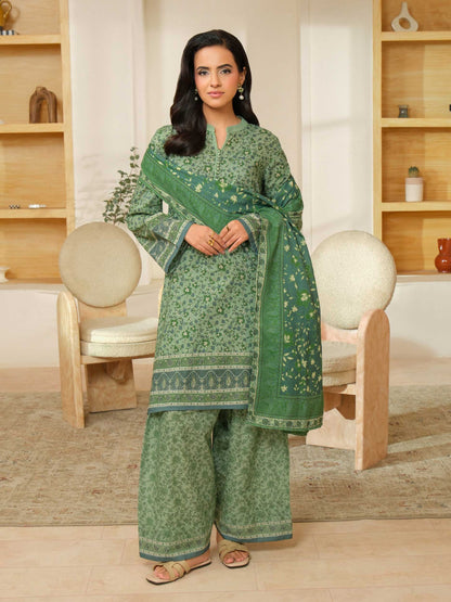 3 Piece Khaddar Suit-Printed (Unstitched)