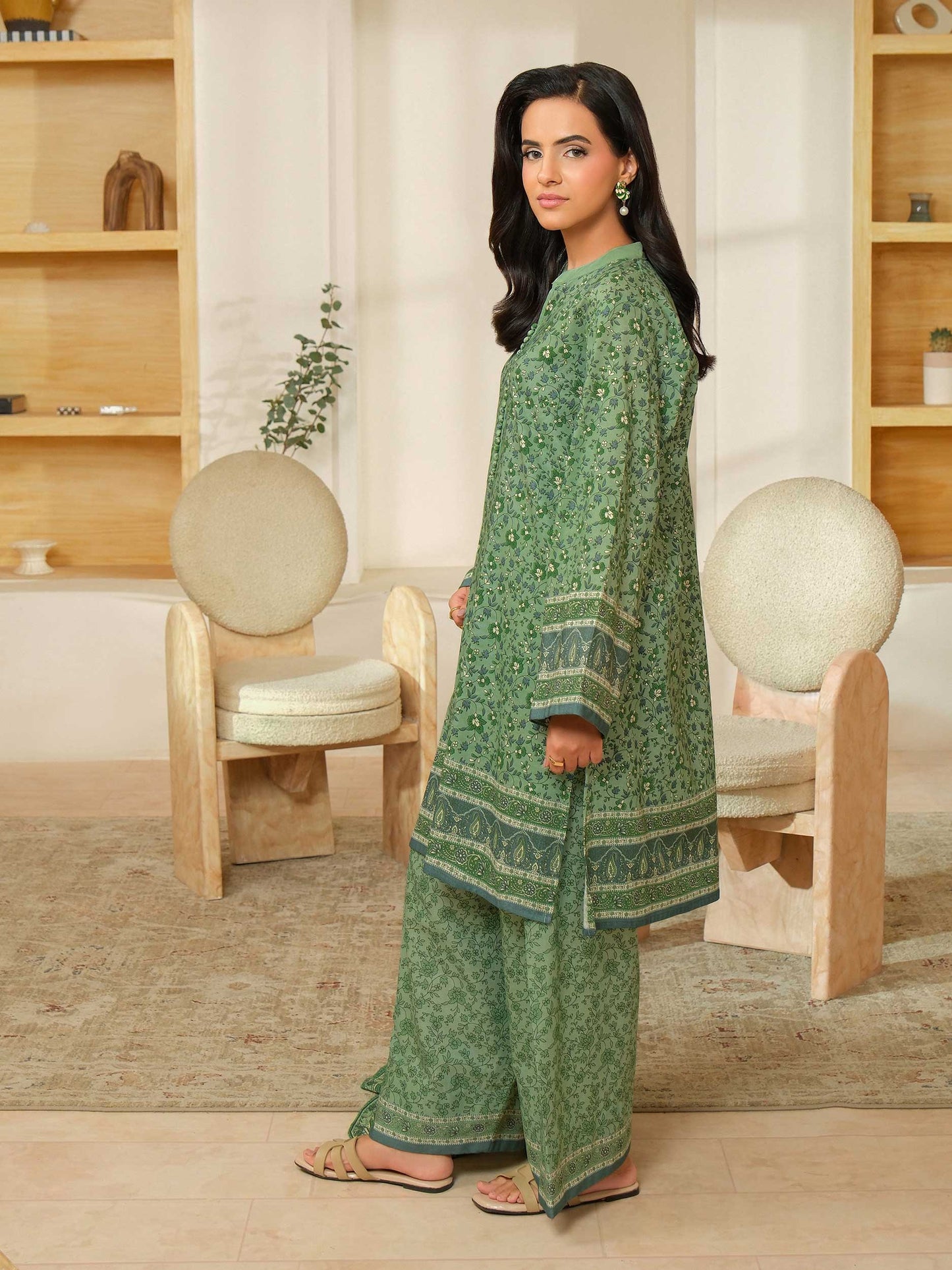 3 Piece Khaddar Suit-Printed (Unstitched)