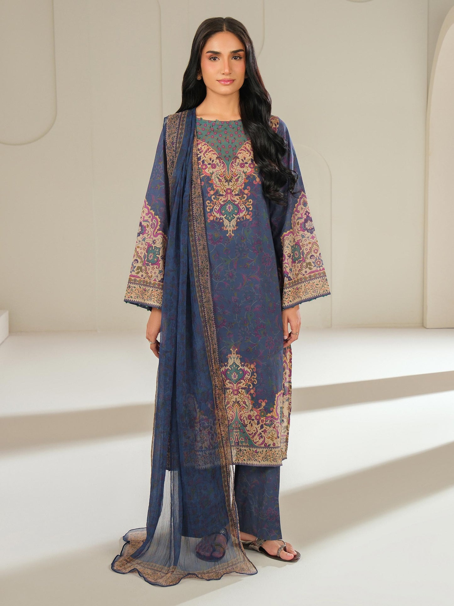 3 Piece Lawn Suit-Printed (Unstitched)