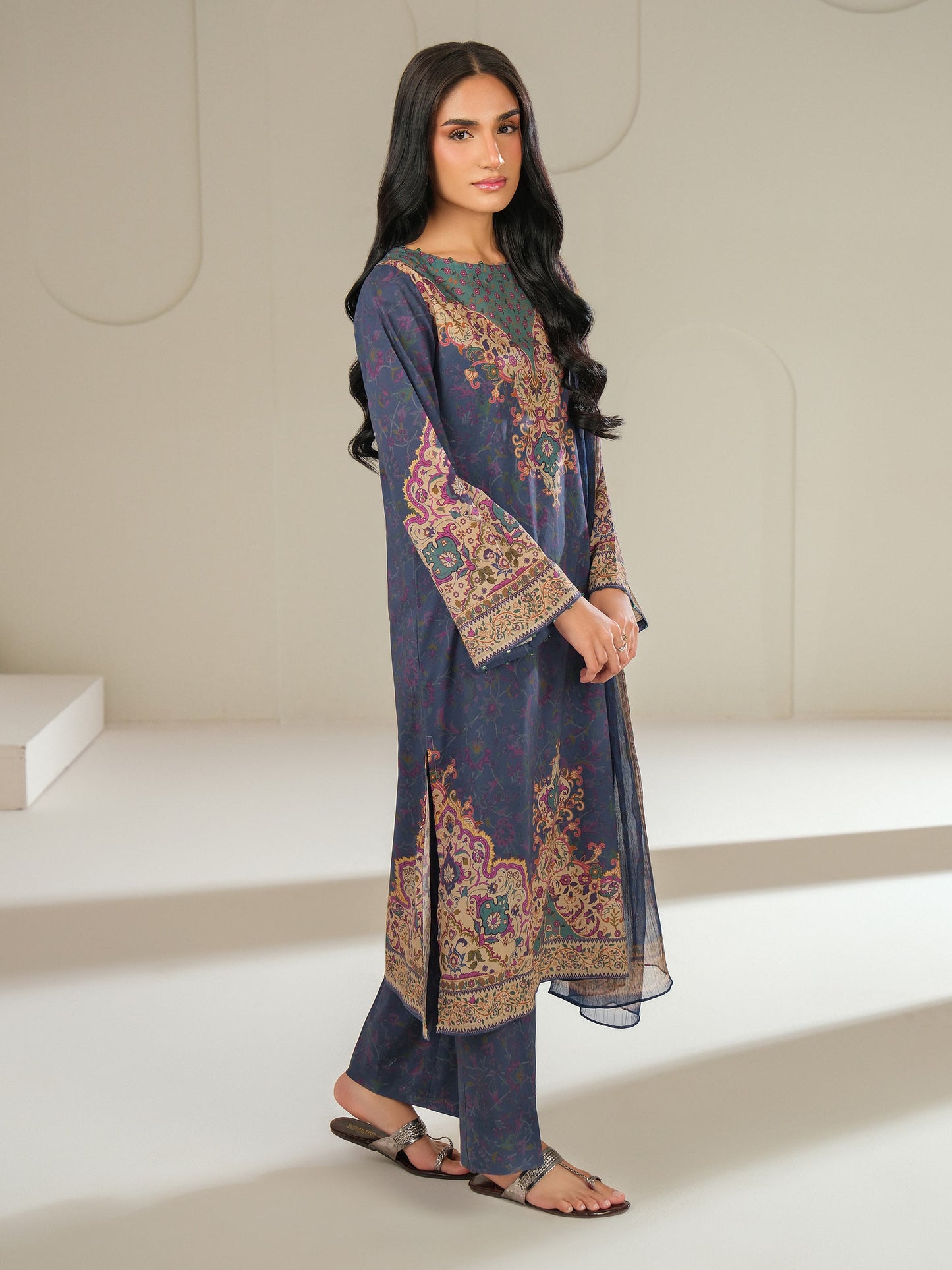 3 Piece Lawn Suit-Printed (Unstitched)