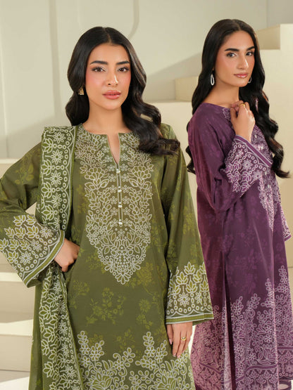 3 Piece Lawn Suit-Paste Print (Unstitched)