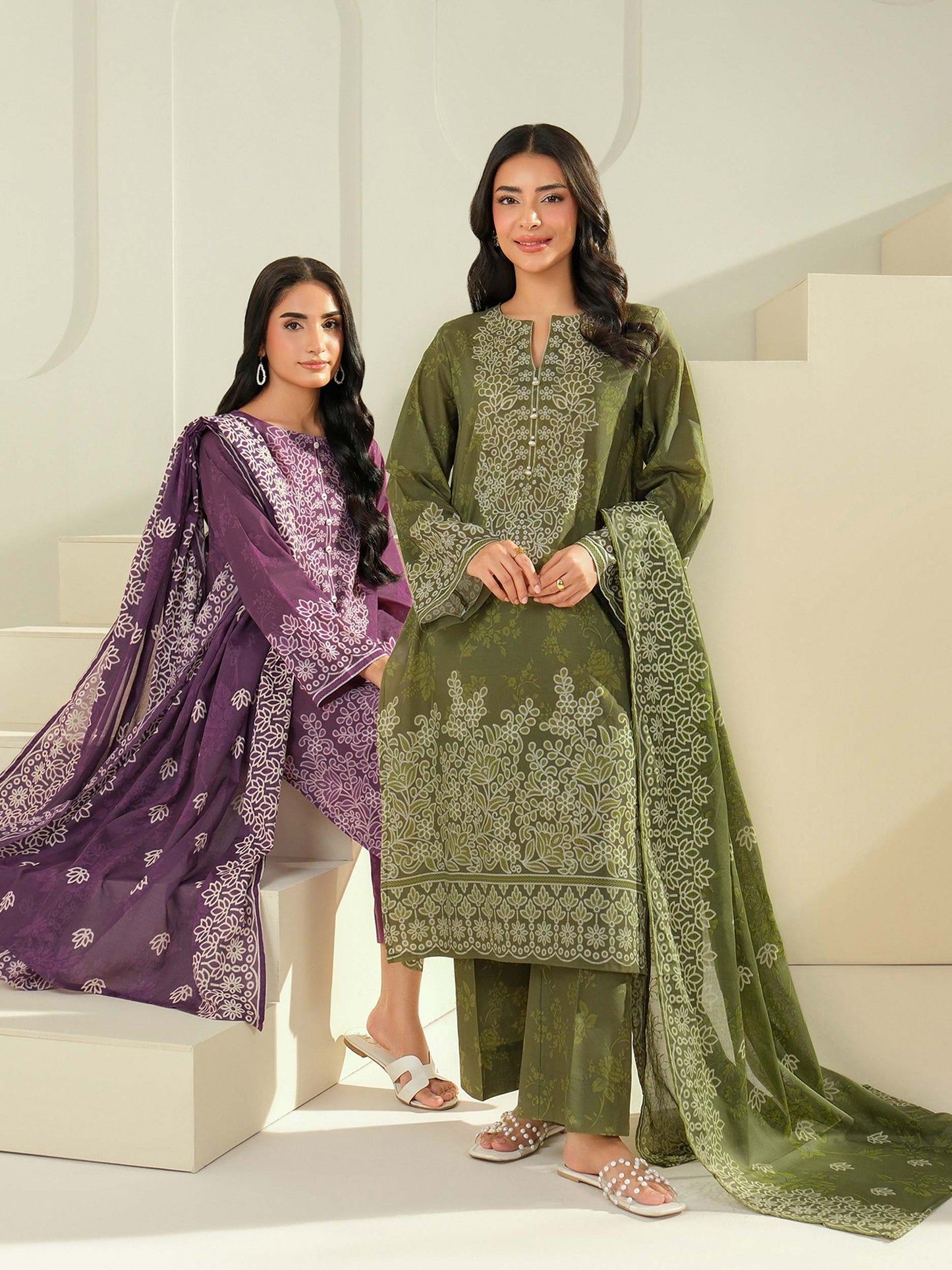 3 Piece Lawn Suit-Paste Print (Unstitched)