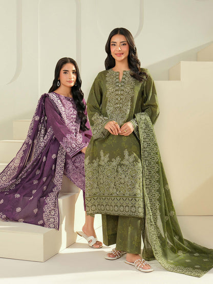 3 Piece Lawn Suit-Paste Print (Unstitched)