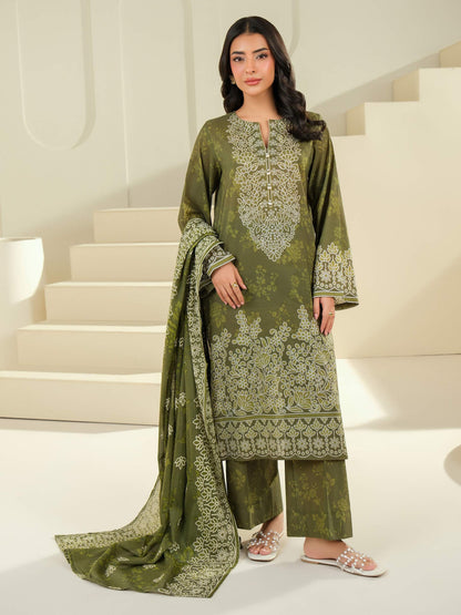 3 Piece Lawn Suit-Paste Print (Unstitched)