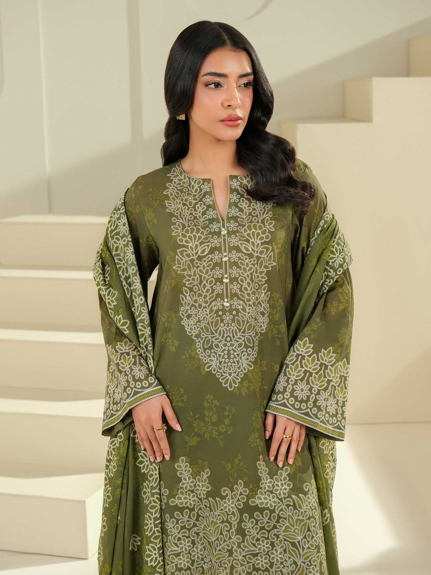 3 Piece Lawn Suit-Paste Print (Unstitched)