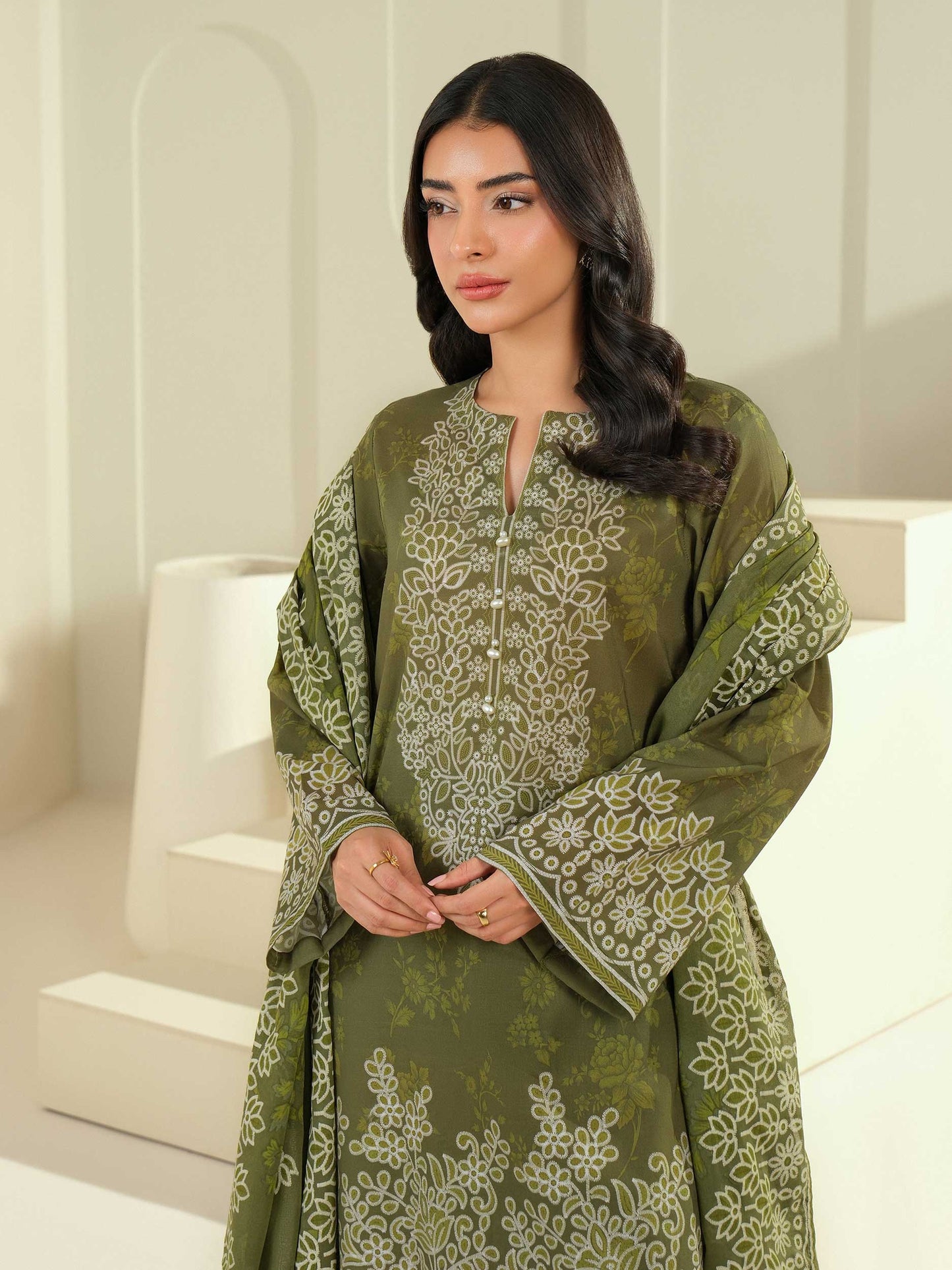 3 Piece Lawn Suit-Paste Print (Unstitched)