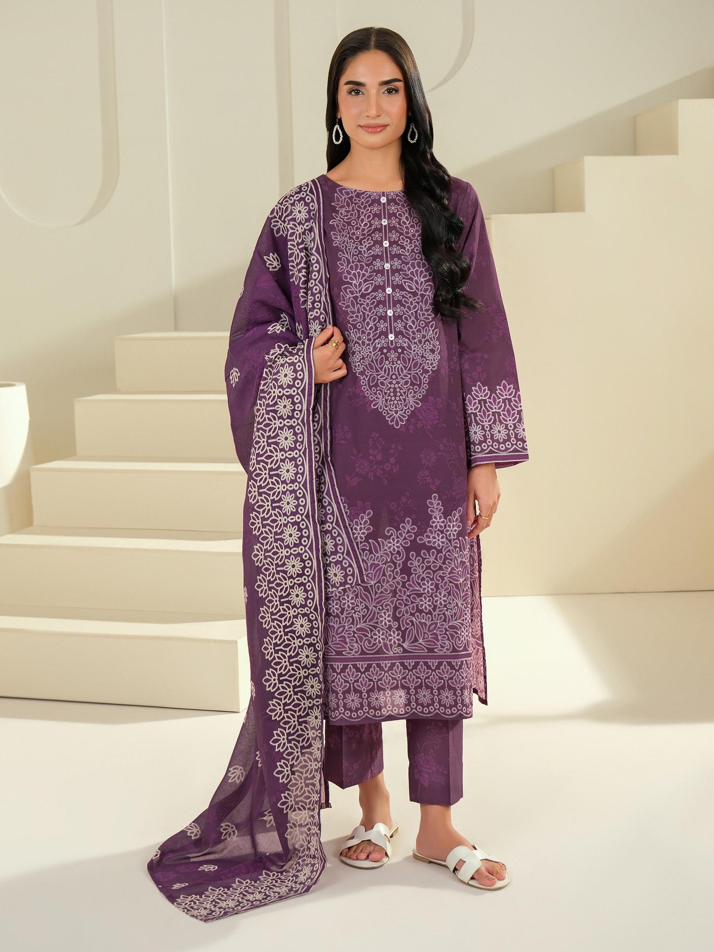 3 Piece Lawn Suit-Paste Print (Unstitched)