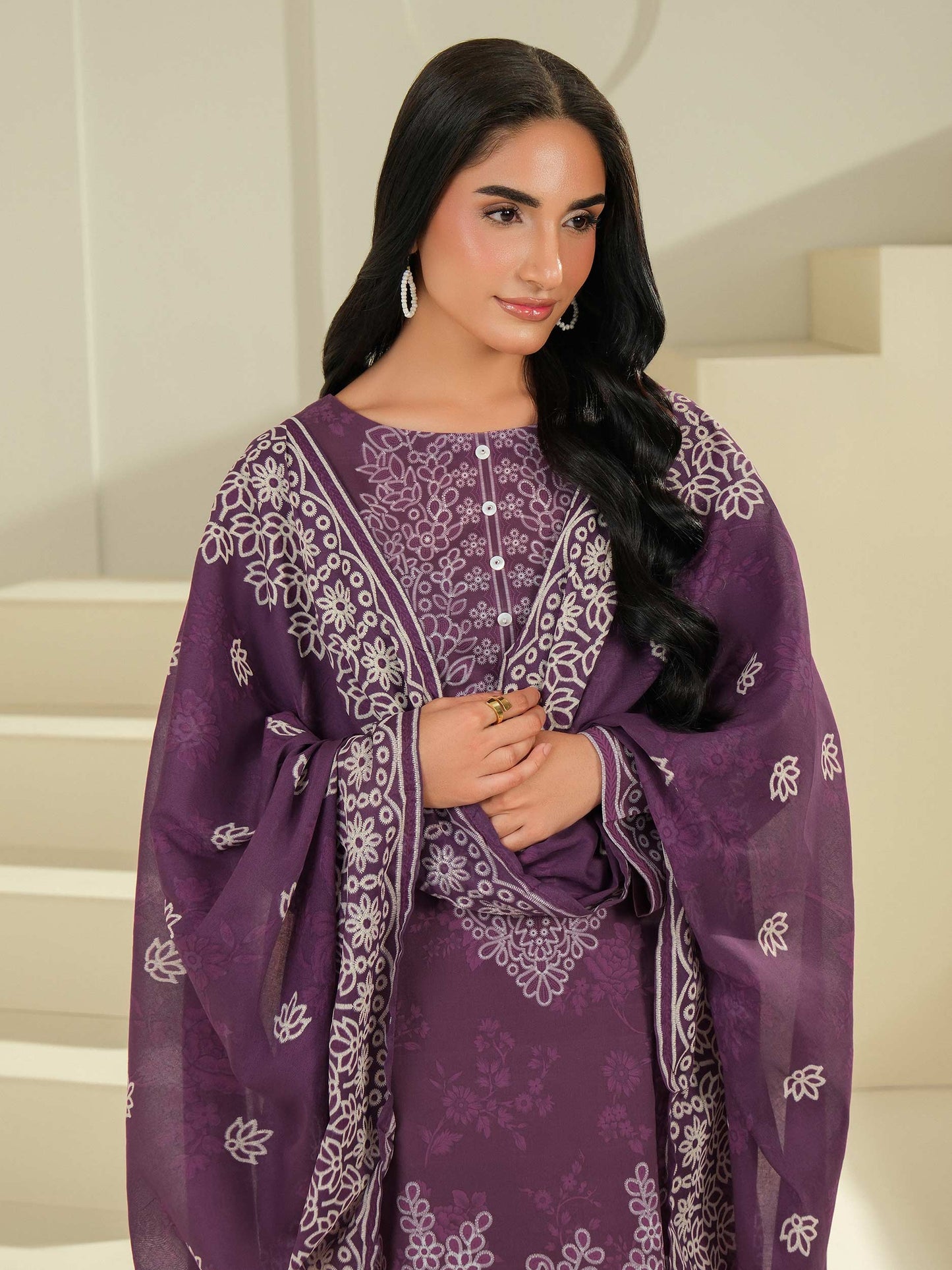 3 Piece Lawn Suit-Paste Print (Unstitched)