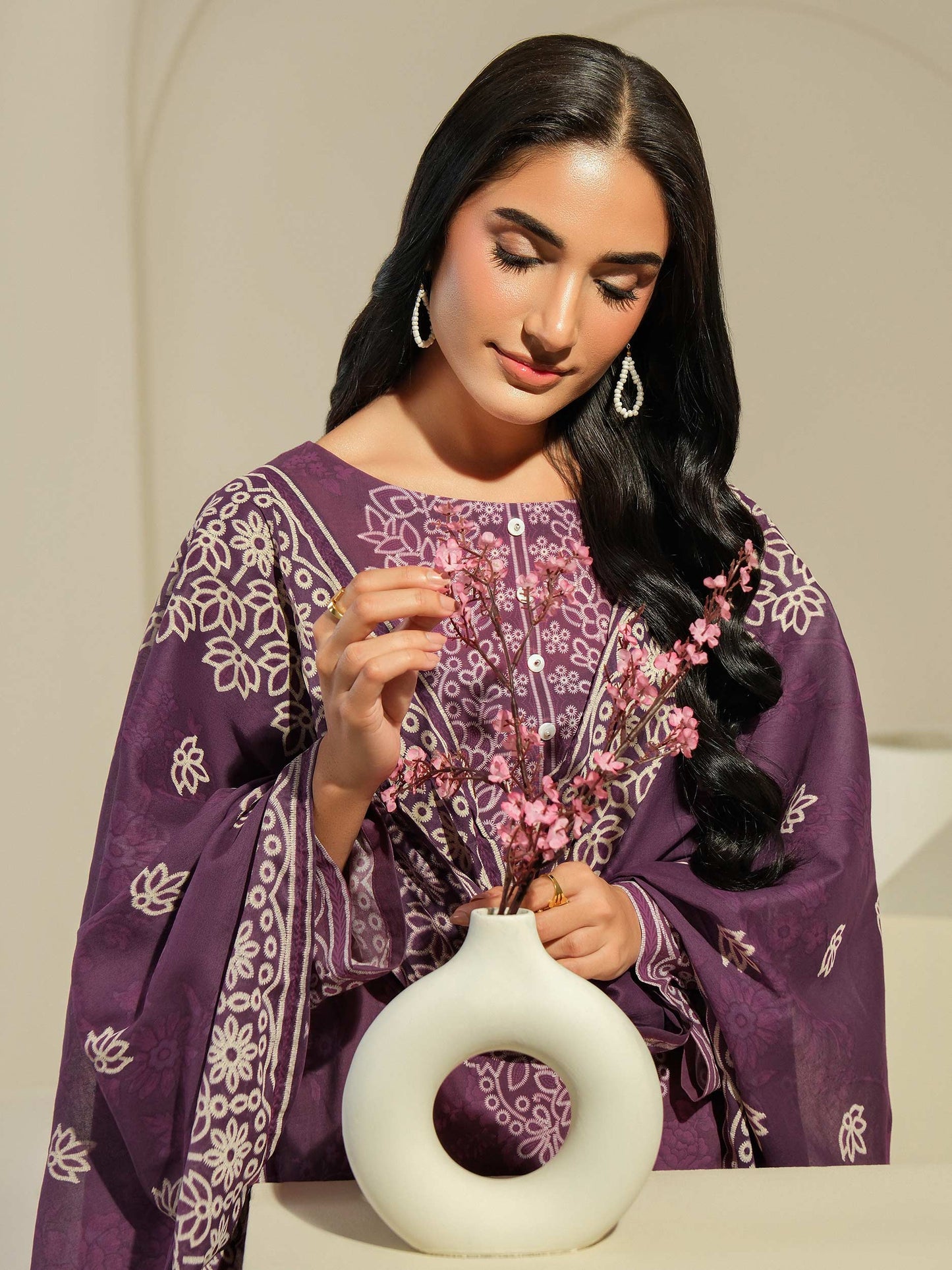 3 Piece Lawn Suit-Paste Print (Unstitched)