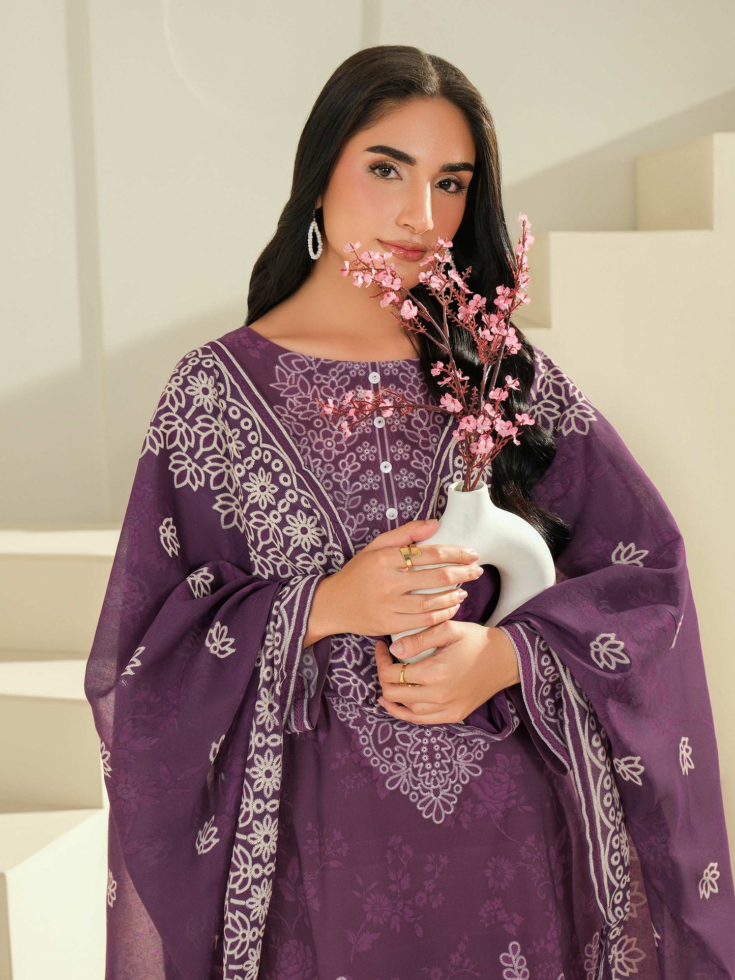 3 Piece Lawn Suit-Paste Print (Unstitched)