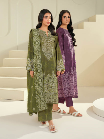 3 Piece Lawn Suit-Paste Print (Unstitched)