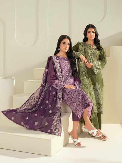 3 Piece Lawn Suit-Paste Print (Unstitched)