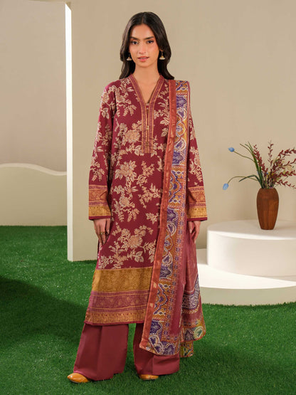 3 Piece Lawn Suit-Paste Print (Unstitched)