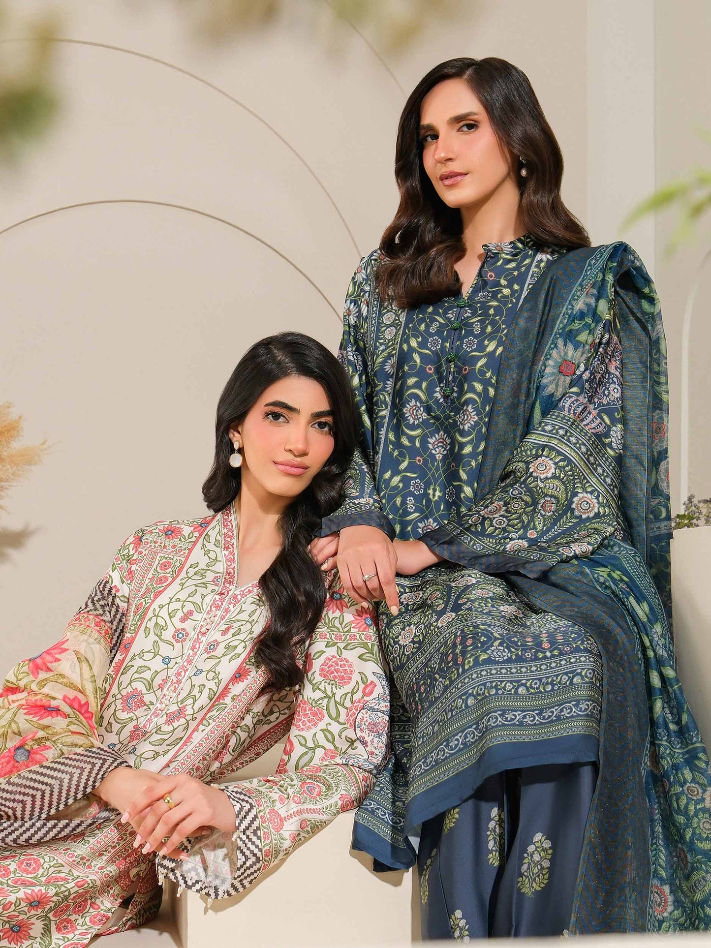 3 Piece Silk Suit-Printed (Unstitched)
