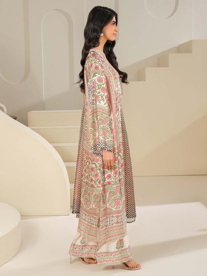 3 Piece Silk Suit-Printed (Unstitched)