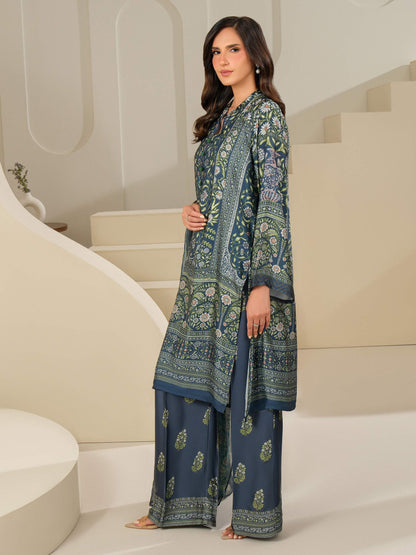 3 Piece Silk Suit-Printed (Unstitched)