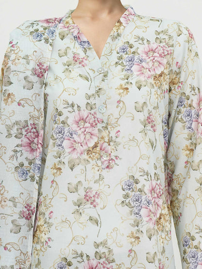 3 Piece Lawn Suit-Printed (Unstitched)