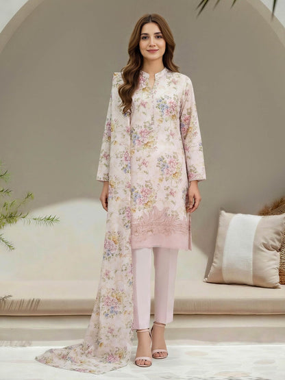3 Piece Lawn Suit-Printed (Unstitched)