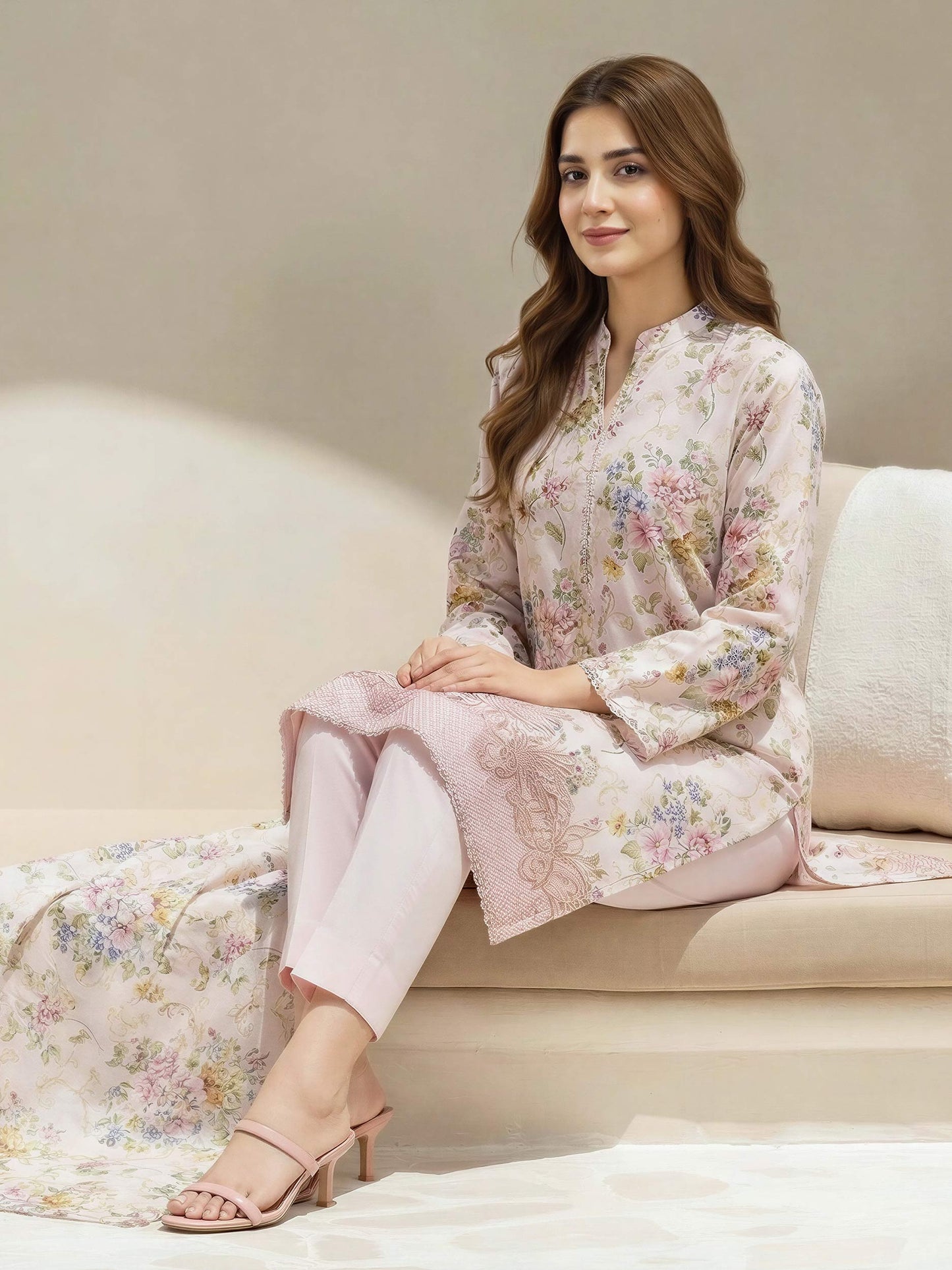 3 Piece Lawn Suit-Printed (Unstitched)